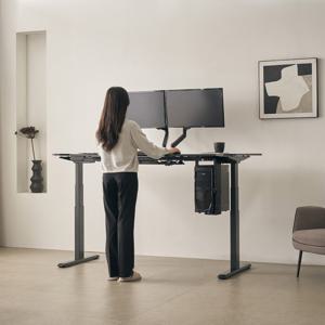 토미 듀얼모터 모션데스크 1200/1500/1800 일자형/커브형 / 책상 높이조절책상 스탠딩책상