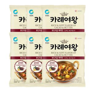 카레여왕 부드러운 버터맛 108g 6개