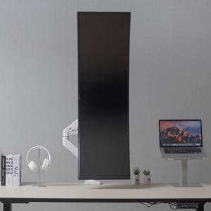 카멜마운트 초 고중량 싱글 화이트 색상 대형 모니터 거치대 모니터암 받침대 PMA2X W