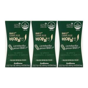 다이어트 유산균 비에날씬 450mg x60캡슐x3박스