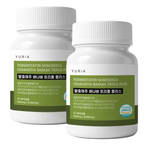 국내산 발효여주 바나바잎 트리플 플러스 타블렛 2박스 600mg x 120정 4개월분