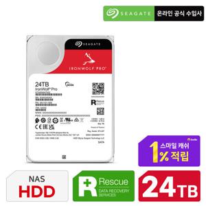 Seagate IronWolf Pro ST24000NT002 24TB NAS HDD 하드디스크 CMR(PMR)/데이터복구