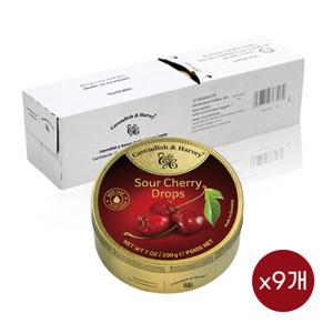 캐빈디쉬 하비캔디 체리맛 200g 9개