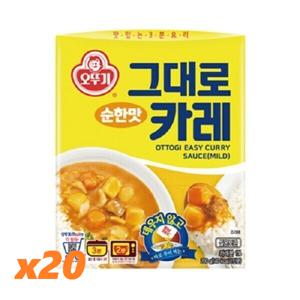 오뚜기 그대로카레 약간매운맛 200g x 20개