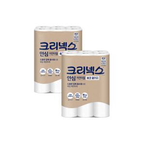 크리넥스 안심 키친타월 120매 12롤X2팩