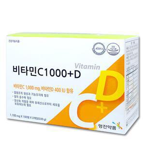 영진 비타민C 1000mg 플러스 고함량 씹어먹는 비타민D 200정 1박스