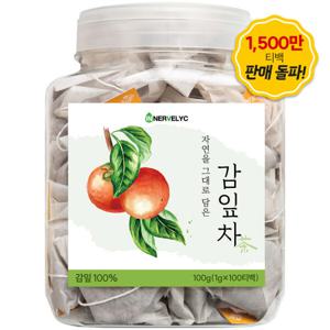 감잎차 100티백 1500만 티백 판매 돌파 친환경 필터