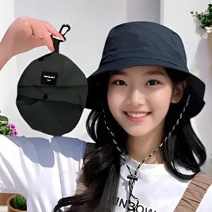 접이식 방수 여성버킷햇 포켓 벙거지 모자