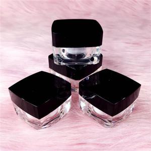 3개입 화장품 크림 립밤 유리 용기 샘플 공병 케이스 (10g)