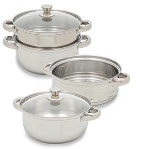득템) 스테인레스 멀티 2단 찜솥 인덕션 찜솥 (28CM)