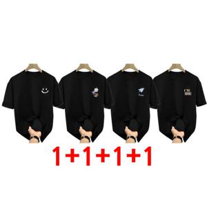 1+1+1+1 커플룩 반팔 남여공용 티셔츠 심플 여름 상의