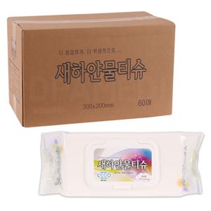 새하얀물티슈 60매입 16개 물휴지