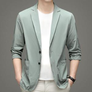 남성 블레이져 자켓 홑겹 여름 콤비 자켓 신사