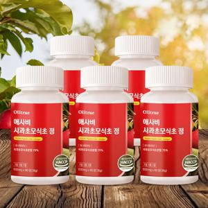 올리트루 애사비 사과초모식초 정 5개 총 300정 (10개월분)