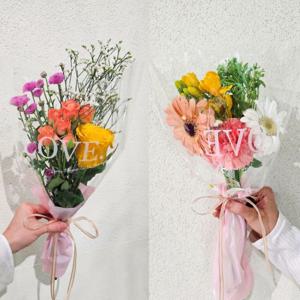 2세트 미소가득 제철꽃 포장 꽃다발 랜덤 생화 택배 주문 온라인꽃집 1+1 할인 상품 무료배송