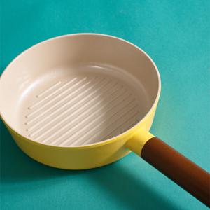 혼밥 테이트 그릴팬 20cm (옐로우) 브런치 팬