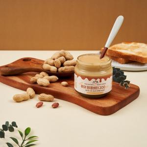 땅콩버터 100% 피넛버터 땅콩잼 무가당 땅콩버터 200g  (haccp인증) / 무료배송