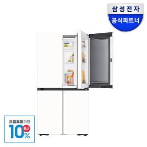 으뜸효율 비스포크 AI 냉장고 4도어 902리터 푸드쇼케이스 1등급 RM70F90M1ZD 에센셜화이트 2025년 신제품