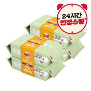 (주말한정/10%+10%)3M 표준형 베이직 물걸레 청소포 실속형 40매x4팩(총160매) 물티슈 바닥 청소 밀대 리필