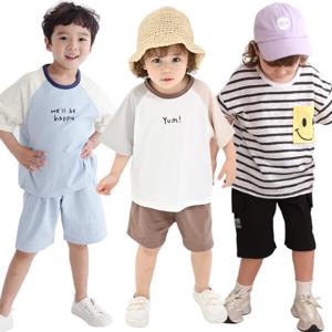 코코비 15% 상하복 5780원~ 주니어 티셔츠 팬츠 반팔티 반바지 등원복 아동복 등하원복 셋트복