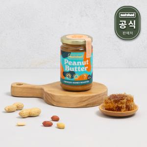 Nutshed 넛셰드 고단백 땅콩버터 크런치 허니 로스티드 290g 벌꿀 피넛버터 땅콩잼 원산지:아일랜드공화국