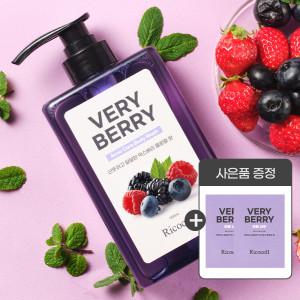 (단하루7350+퍼퓸샴푸샘플+리뷰이벤트) 리코셀 베리베리 약산성 등드름 바디워시 500ml 저자극 피부진정