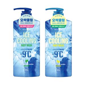 온더바디 아이스쿨링 바디워시 1000G x 2개 (레몬민트+페퍼민트)