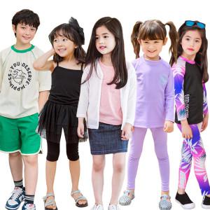 유라비 20%쿠폰 여름클리어런스 특가/유아동 키즈 주니어 아동복 반팔티 상하복 반바지 레깅스 래쉬가드