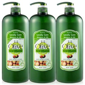 아임세레느 천연 올리브 모이스처 대용량샴푸 미용실샴푸 1500ml 3개