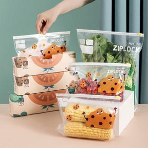 픽앤슬라이드 다용도 뽑아쓰는 투명지퍼백 70매 냉장/냉동/가열가능 (대30매+중40매)