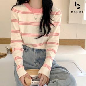 [베나프]버블 스트라이프 봄니트_BI1LT002