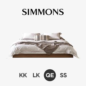 [시몬스] 탠. 슬릭헤드. 뷰티레스트 자스민. 퀸 침대