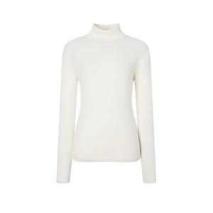 헤지스 여성 24FW 아이보리 멜란지 면혼방 긴팔티셔츠 WSTS4DC92IV