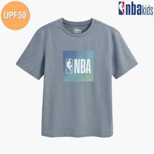 [NBA KIDS]NBA 그라데이션 박스로고 래시가드 티 UPF50+ (K215TS710P)