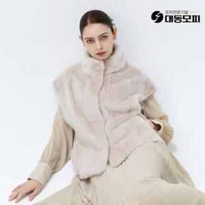 [역시즌선공개한정특가]대동모피 25FW 휘메일 풀스킨 밍크 베스트 (블루그레이,애쉬핑크,펄화이트)