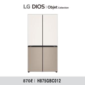 LG 디오스 오브제 베이직 냉장고 870L H875GBC012 (베이지/브라운)