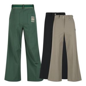 보스케 여성 여름 골프웨어 반밴딩 와이드 스판 골프바지 LB250619282