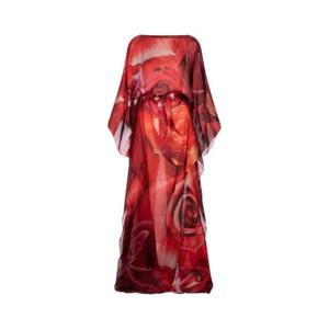 로베르토 카발리 로즈 프린트 롱 드레스 UKT180CTN48 02000 TP943227454