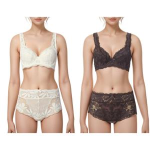 [바바라(언더웨어)]자연스럽고 편안한 바바라 직조브라&허리기장 망사팬티ABR4438ABP4438