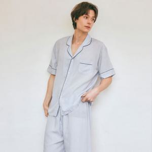 바풀 LL5028-11 남성잠옷 부드럽고 얇은 여름 파자마 투피스 잠옷 상하