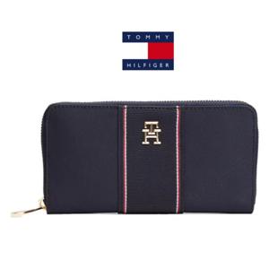 타미힐피거 AW17271-DW6 여자 지갑 텍스쳐드 스트라이프 지퍼 장지갑