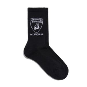 발렌시아가 양말 835506 4F1B5 1077 BLACK WHITE