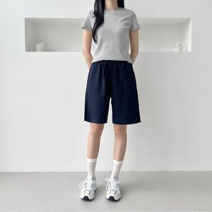 [리빌모아]여자 데일리 허리밴딩 인견 심플 반바지 SDW-PTH-SSD1