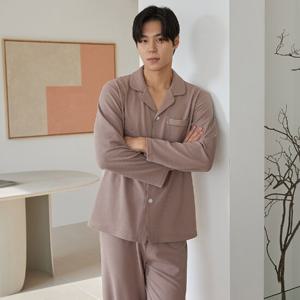 바풀 CA4M29515 남성잠옷 기모 스판 파자마 투피스 잠옷 상하 세