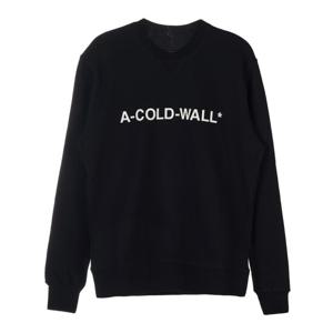 [어콜드월] 로고 남성 맨투맨 ACWMW082 BLACK