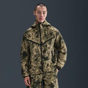 나이키바람막이 RQJ HV0980-210 테크 남성 드라이 핏 우븐 카모 윈드러너 오버사이즈 재킷