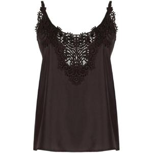 25 SS 파로쉬 마크라메 패널 실크 탱크 탑 SEITAN24D312485 TP432306479