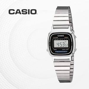 카시오 CASIO 여성용 메탈 빈티지 전자 손목시계 LA670WA-1