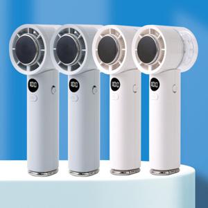 프럭스C 100단 BLDC모터 휴대용 3초쿨링패드 무선 초경량 핸디형 미니 선풍기 3600mAh (4개)