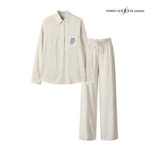 [나인식스뉴욕]패치 포켓 린넨 셔츠 앤 팬츠 투피스 (NP7ST001M0)